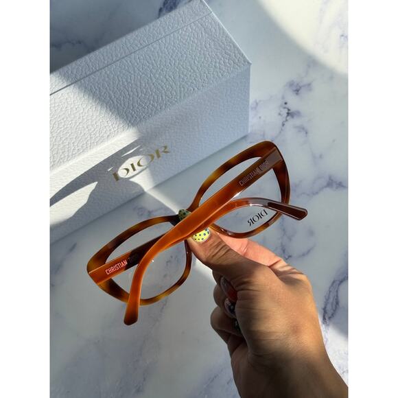 NEW Dior LaParisienneDiorO S2I Eyeglasses Frames in Brown - Picture 3 of 8